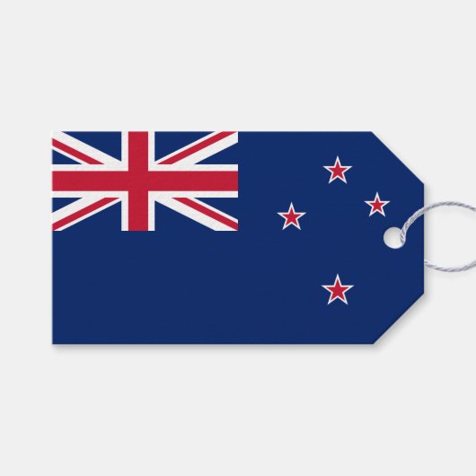 Nieuw-Zeelandse vlag (NZ) Cadeaulabel (Voorkant (Horizontaal))