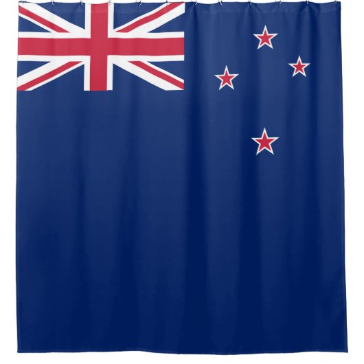 Nieuw-Zeelandse vlag (NZ) Douchegordijn (Voorkant)