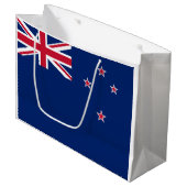 Nieuw-Zeelandse vlag (NZ) Groot Cadeauzakje (Voorkant Gekanteld)