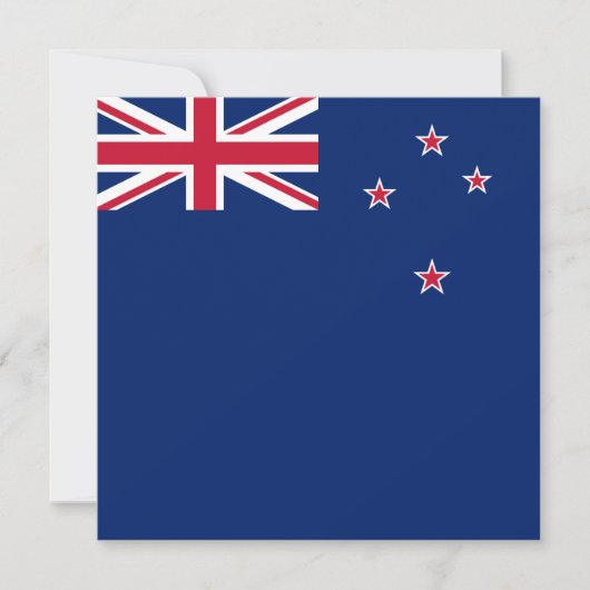 Nieuw-Zeelandse Vlag (NZ) Kaart (Voorkant)