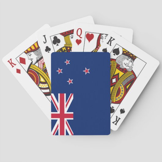 Nieuw-Zeelandse vlag (NZ) Pokerkaarten (Achterkant)