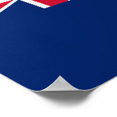 Nieuw-Zeelandse vlag (NZ) Poster (Hoek)