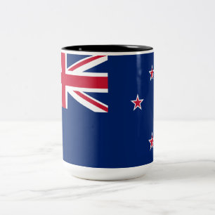 Nieuw-Zeelandse Vlag (NZ) Tweekleurige Koffiemok