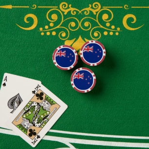 Nieuw-Zeelandse vlag Poker Chips