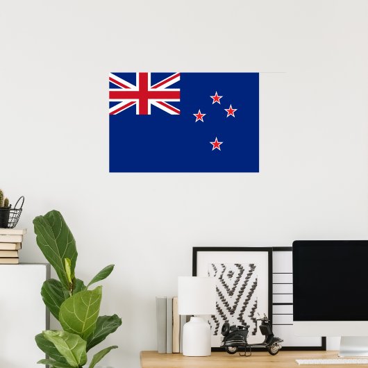 Nieuw-Zeelandse vlag Poster (Thuiskantoor)