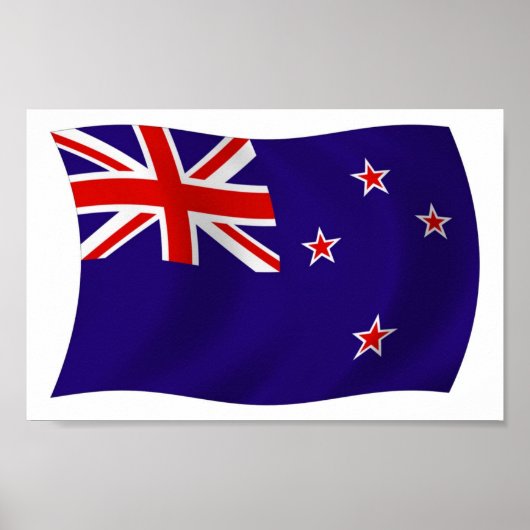 Nieuw-Zeelandse Vlag Poster Print (Voorkant)