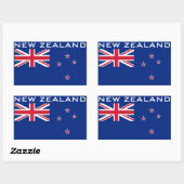 Nieuw-Zeelandse vlag Rechthoekige Sticker (Vel)