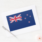 Nieuw-Zeelandse vlag Rechthoekige Sticker (Envelop)