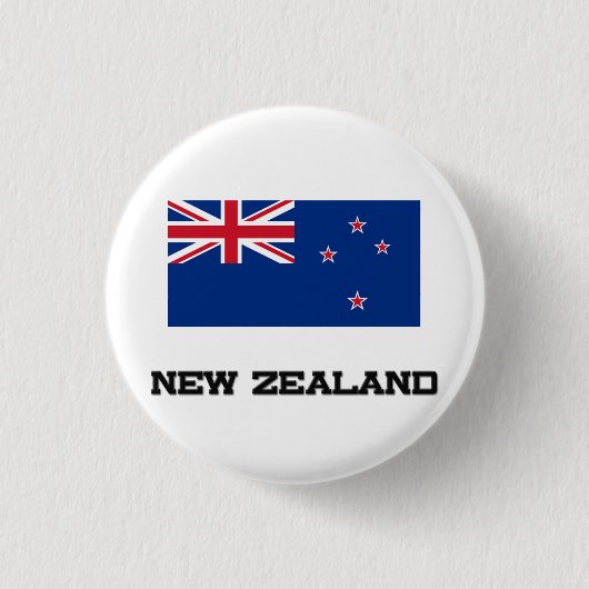Nieuw-Zeelandse vlag Ronde Button 3,2 Cm (Voorkant)