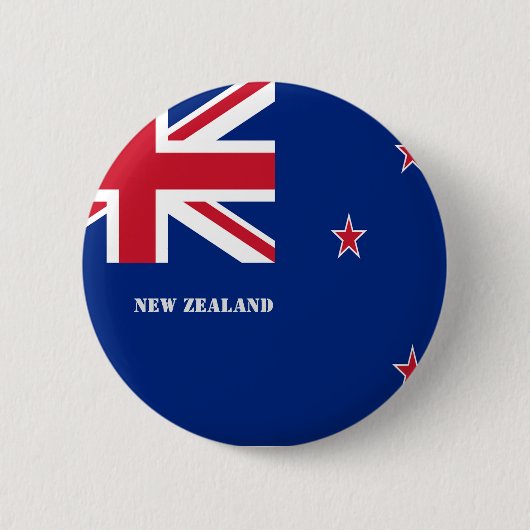Nieuw-Zeelandse vlag Ronde Button 5,7 Cm (Voorkant)