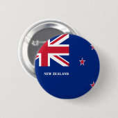 Nieuw-Zeelandse vlag Ronde Button 5,7 Cm (Voorkant /achterkant)