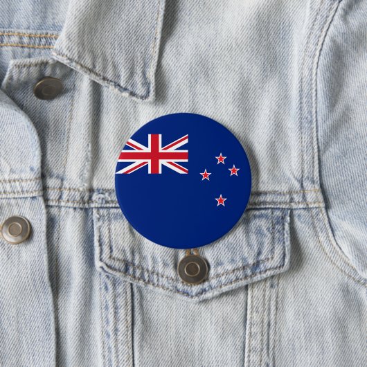 Nieuw-Zeelandse vlag Ronde Button 7,6 Cm (In situ)