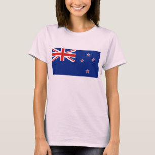 Nieuw-Zeelandse vlag x kaart T-Shirt