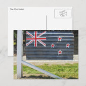 Nieuw-Zeelandse vlaggenhek Briefkaart (Voorkant / Achterkant)