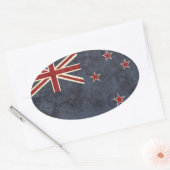 Nieuw-Zeelandse vlaggenStickers Ovale Sticker (Envelop)