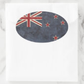 Nieuw-Zeelandse vlaggenStickers Ovale Sticker (Tas)