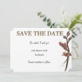 Nieuw-Zeelandse vlasbloem Save the Date (Staand voorkant)