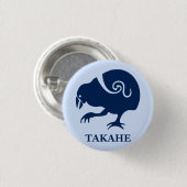 Nieuw-Zeelandse vogel TAKAHE Ronde Button 3,2 Cm (Voorkant /achterkant)
