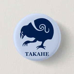 Nieuw-Zeelandse vogel TAKAHE Ronde Button 3,2 Cm