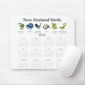 Nieuw-Zeelandse vogelkalender 2015 Muismat (Met muis)