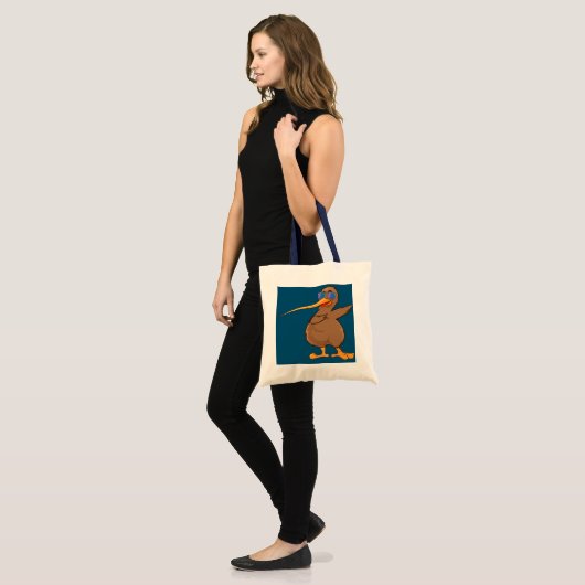 Nieuw-Zeelandse vogellover Dabbing Kiwi Bird Da Da Tote Bag (Voorkant (model))
