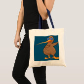 Nieuw-Zeelandse vogellover Dabbing Kiwi Bird Da Da Tote Bag (Voorkant (product))