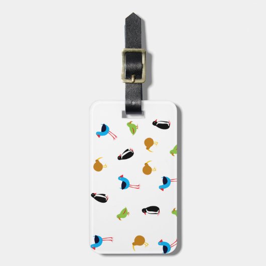 Nieuw-Zeelandse vogels Bagagelabel (Voorkant verticaal)
