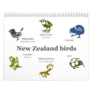 Nieuw-Zeelandse vogels Kalender