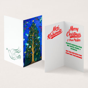 Nieuw-Zeelandse Vogels Kerstmis Kaart