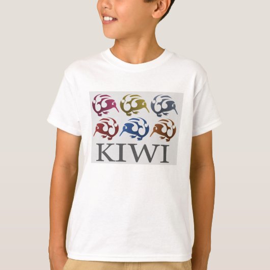 NIEUW-ZEELANDSE VOGELS KIWI shirt (Voorkant)