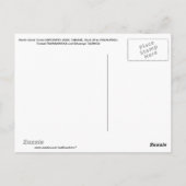 Nieuw-Zeelandse vogels postkaart (Achterkant)