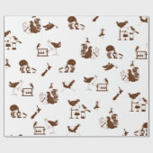 Nieuw-Zeelandse vogelwetenschapspatroon Cadeaupapier (Vlak)