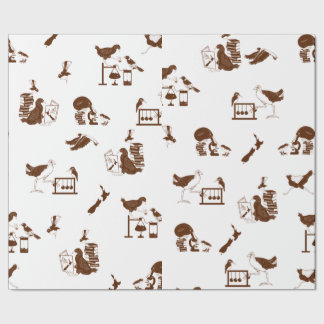 Nieuw-Zeelandse vogelwetenschapspatroon Cadeaupapier