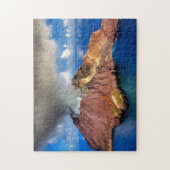 Nieuw-Zeelandse vulkaan, White Island Legpuzzel (Verticaal)