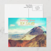 Nieuw-Zeelandse vulkanische briefkaart (Voorkant / Achterkant)