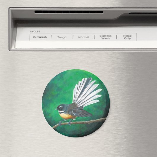 Nieuw-Zeelandse waaierstaart (piwakawaka) - Magnet (Insitu (Vaatwasser))