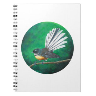 Nieuw-Zeelandse waaierstaart (piwakawaka) - Notiti Notitieboek
