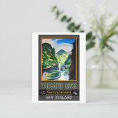 Nieuw-Zeelandse Wanganui, herstelde Vintage Poster Briefkaart (Staand voorkant)