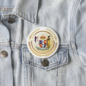 Nieuw-Zeelandse wapenstilstand Ronde Button 7,6 Cm (In situ)