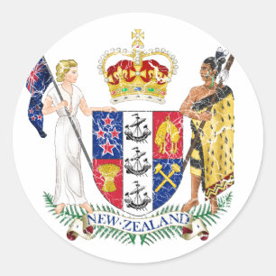Nieuw-Zeelandse wapenstilstand Ronde Sticker