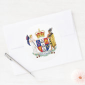 Nieuw-Zeelandse wapenstilstand Ronde Sticker (Envelop)