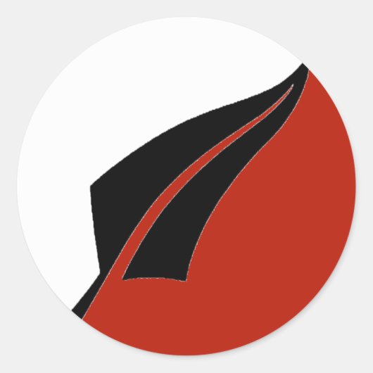 Nieuw-Zeelandse zilveren varen Stickers (Voorkant)