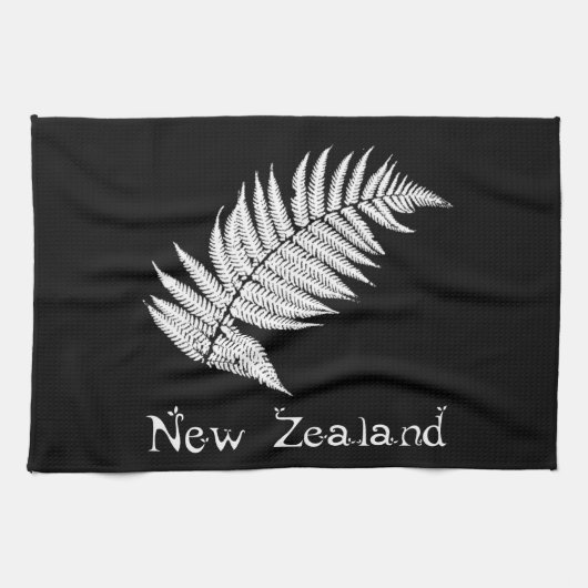 Nieuw-Zeelandse Zilvervaren Keukenhanddoek (Horizontaal)