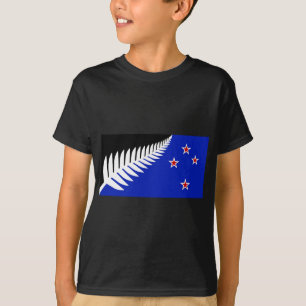 Nieuw-Zeelandse Zilvervaren Vlag T-shirt