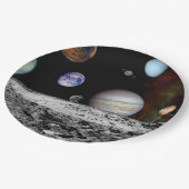 Nieuw zonnestelsel papieren bordje (Gekanteld)