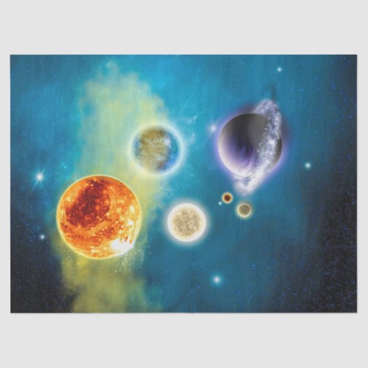 Nieuw zonnestelsel tissuepapier (Voorkant)