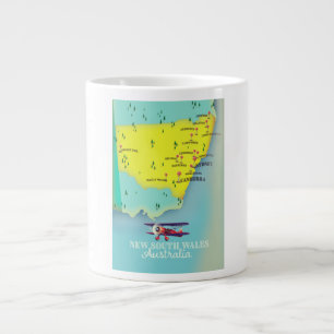 Nieuw Zuid-Wales Australië kaart Grote Koffiekop