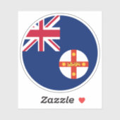 Nieuw-Zuid-Wales Australië Vlag Sticker (Vel)