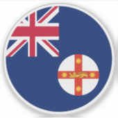 Nieuw-Zuid-Wales Australië Vlag Sticker (Voorkant)