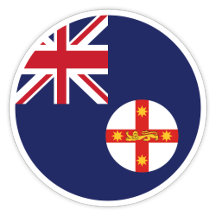 Nieuw-Zuid-Wales Australië Vlag Sticker